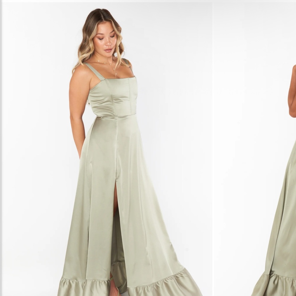 Show Me Your Mumu Sage Green Maxi Dress